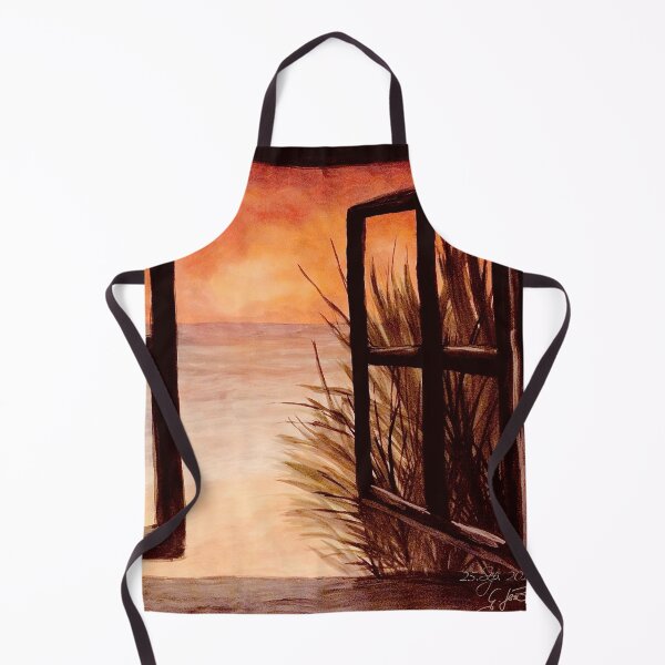 Item preview, Window by the sea watercolor painting designed and sold by GittaG74.