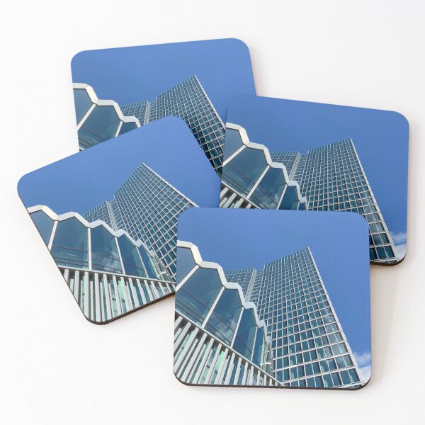 Item preview, Skyscraper sky blue windows glass architecture  designed and sold by Naturelovexo.