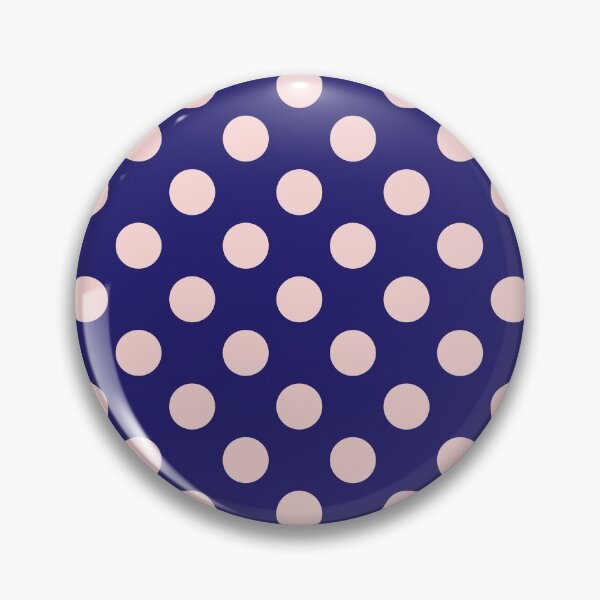 Item preview, Minimalistic polka dots pattern, vintage pink polka dot pattern, dotted aesthetic, vintage pattern - Dark Blue designed and sold by PattyTheGecko.