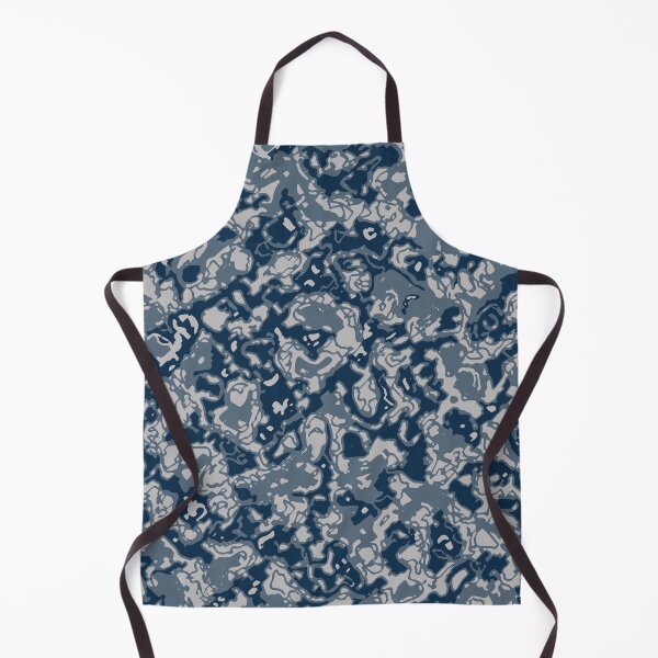 Item preview, Winter Camouflage Artistic Cutout Patterns in Blue Shades designed and sold by ShopieHome.