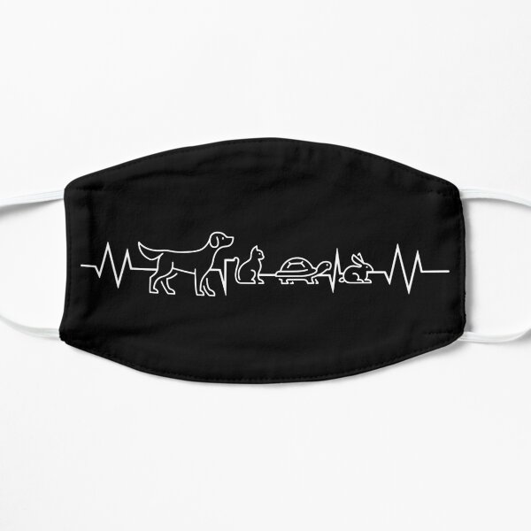Veterinarian Heart Beats With Animals Flat Mask