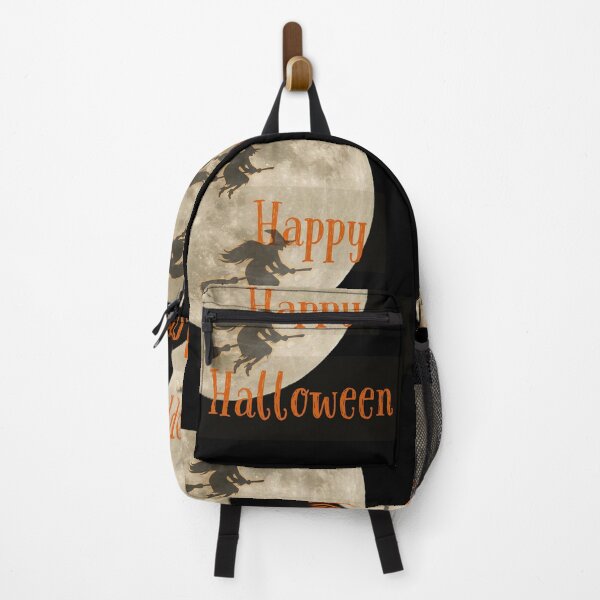 Item preview, Happy Halloween, witch flying in front of the moon designed and sold by SHcwaCH.