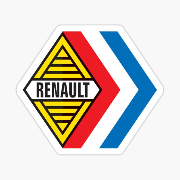 Emblème Renault Sport - Formule Renault, Gordini - Imprimé T-shirt petit format Sticker