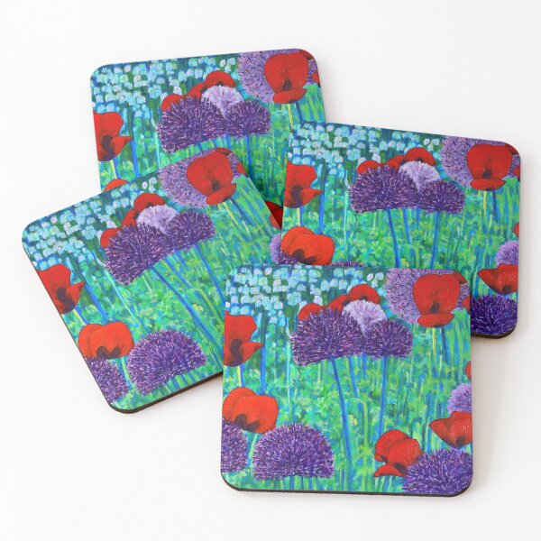 Item preview, Poppies and alliums designed and sold by MuloaniArt.