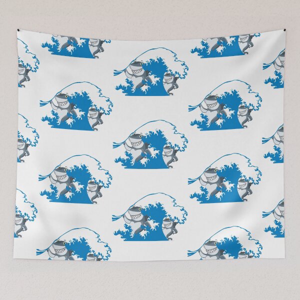 Item preview, Shark Waves designed and sold by Luvjesus2.