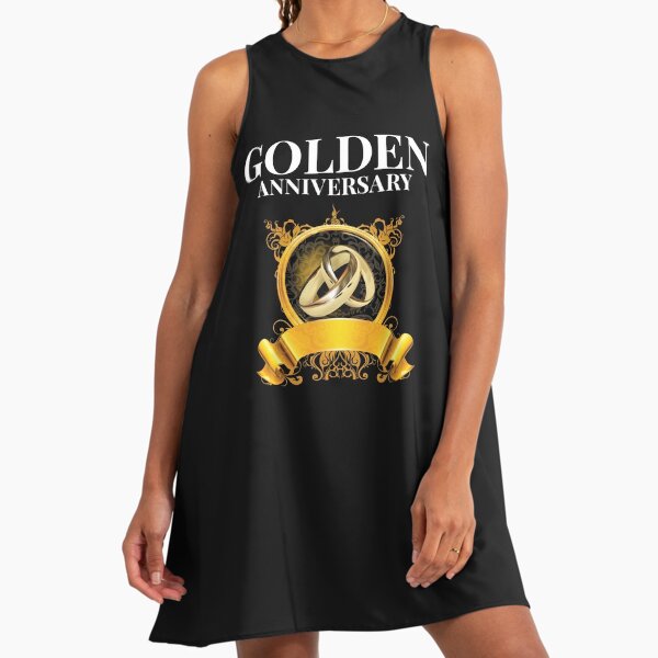 gold dresses for 50th wedding anniversary Golden Satin Wedding Dress