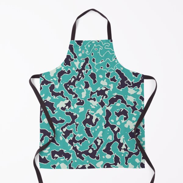 Item preview, Mint Green Camouflage Palette Knife Patterns in Mint Green Shades designed and sold by ShopieHome.