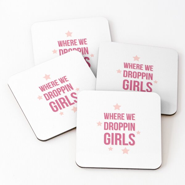 Item preview, Where we droppin girls - pink - pinky - funny  designed and sold by Tropical Blood.