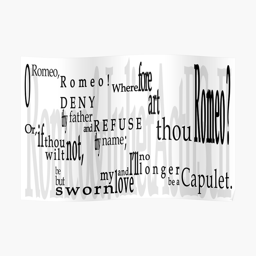 Sticker Shakespeare Romeo Et Juliette Citation De Balcon Par Tobiphoto Redbubble