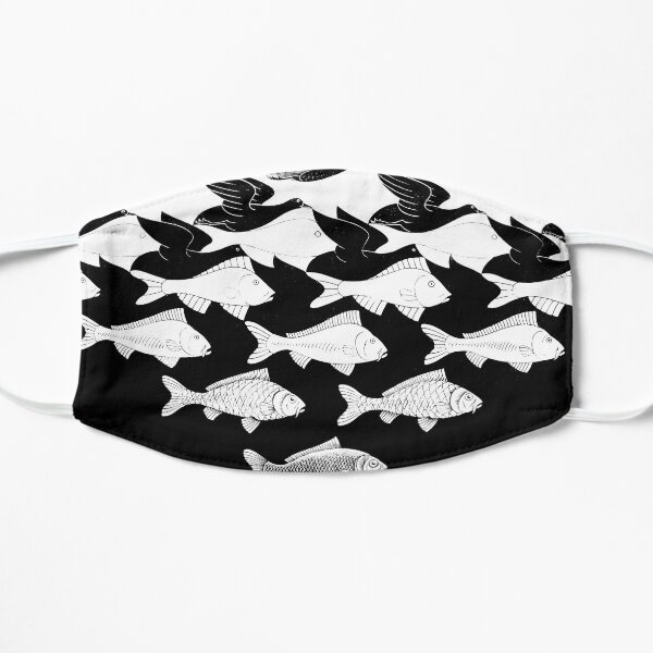 MC Escher Sky and Water I 1938 Artwork for Posters Prints Tshirts Men Women Kids Masque sans plis