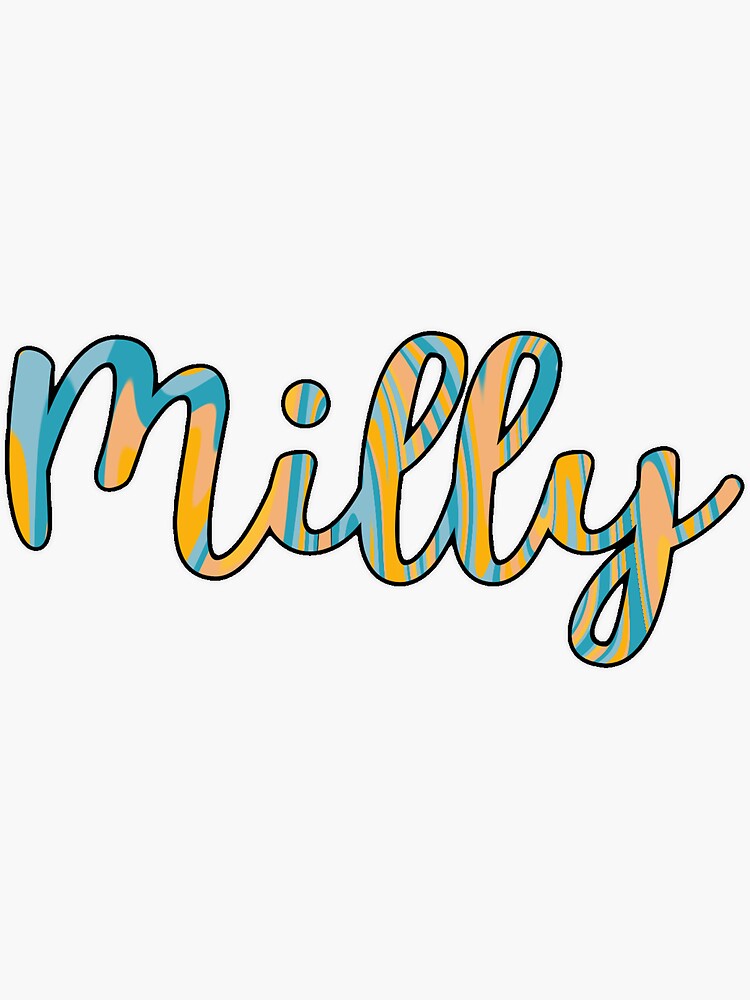 Milly name discount design