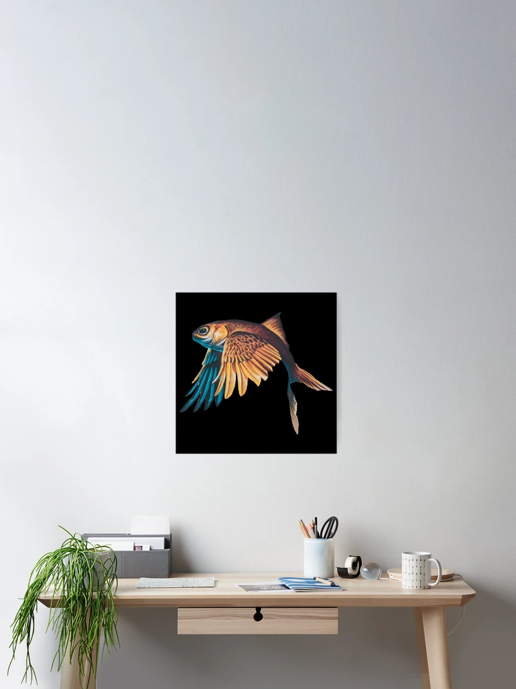 Thumbnail 2 of 3, Poster, flying fish designed and sold by tedLab.
