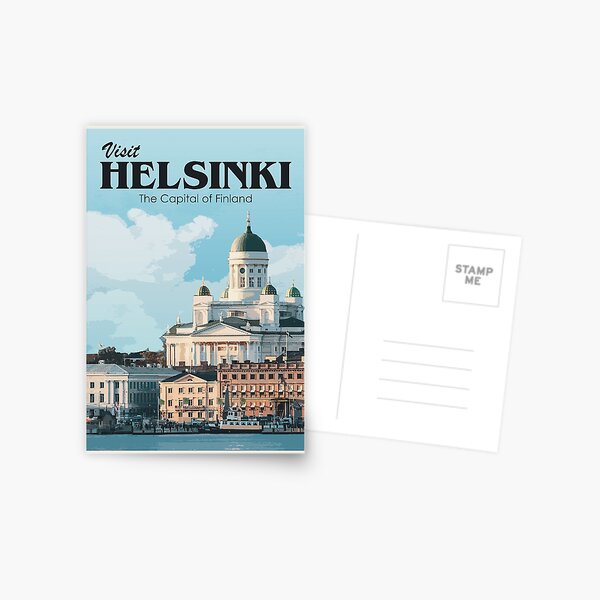 Item preview, Visit Helsinki - Retro Travel designed and sold by Kaamalauppias.