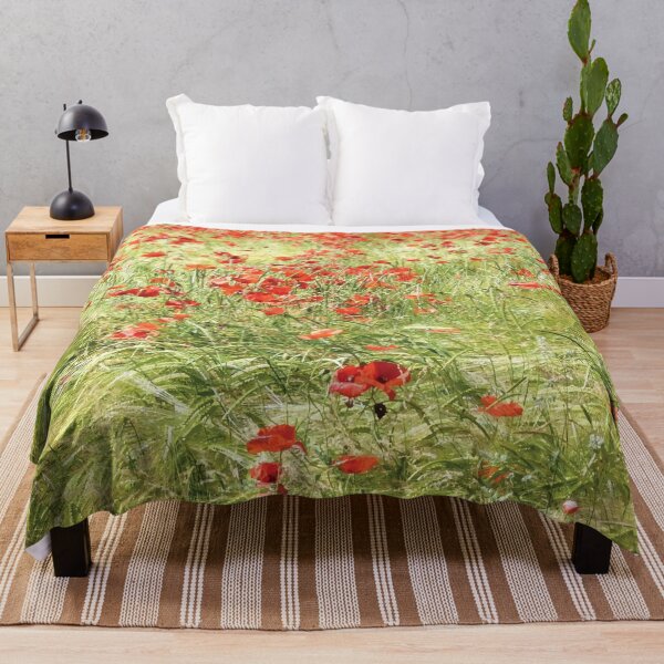 Item preview, Poppies Growing on the Edge of a Wheatfield designed and sold by PlanetPrints.