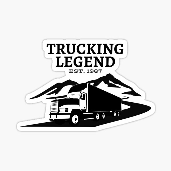 Customized Funny Trucker Humor Quotes About Trucking Sticker