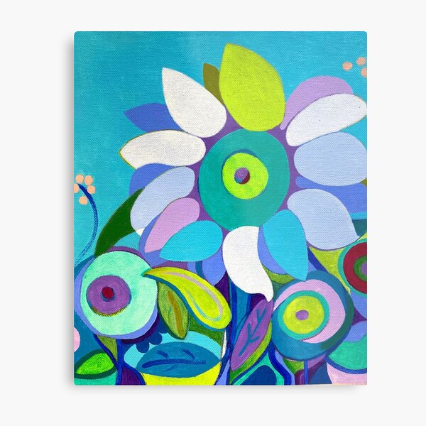 Blue sunflower Metal Print