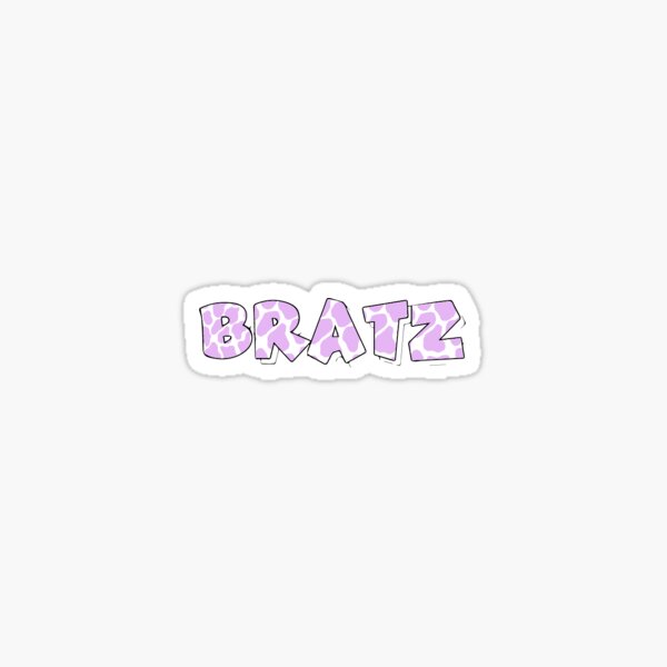 Y2K inspiriertes lila Kuh-Bratz-Design Sticker