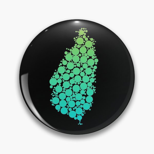 Item preview, Map of Saint Lucia in a circular pattern designed and sold by Uppercase Tees.