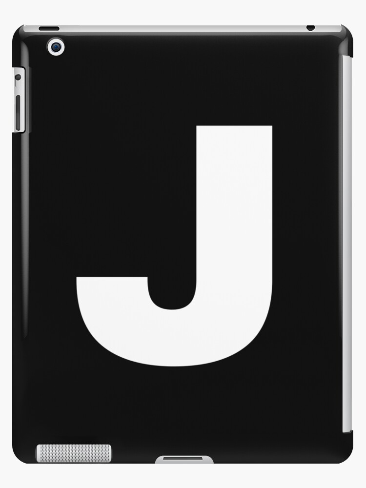 J. Letter J Products. White letter iPad Case & Skin for Sale by Swedgirl