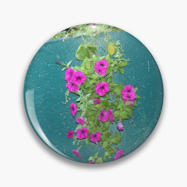 Item preview, Pink Petunia In Blue Pot designed and sold by coffeebean.