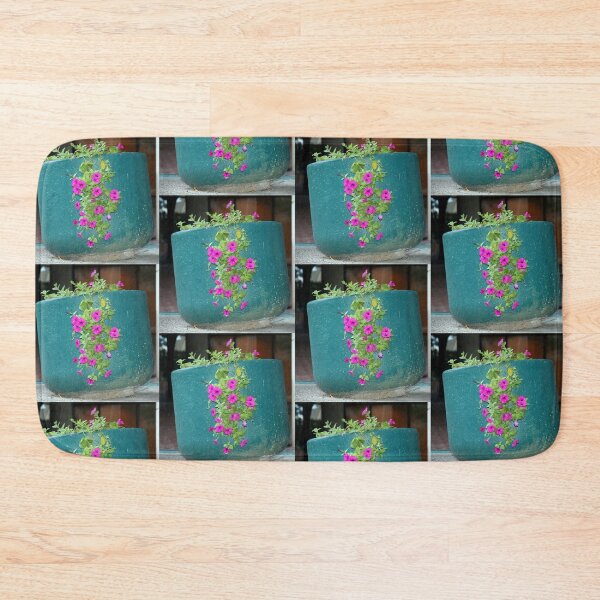 Item preview, Pink Petunia In Blue Pot designed and sold by coffeebean.