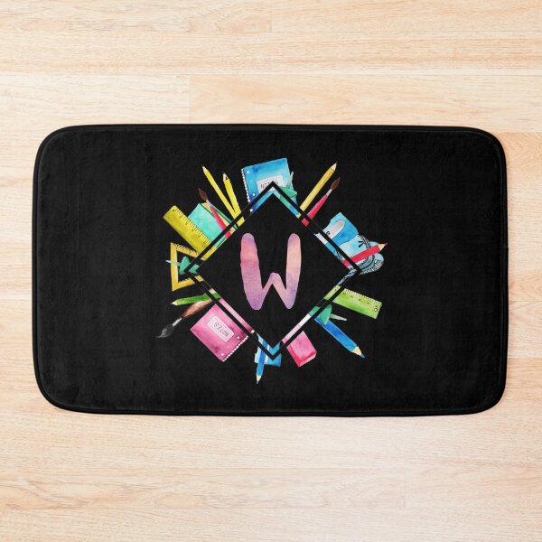 Item preview, Back To School Personalized Monogram Letter W designed and sold by MysticMagpie.