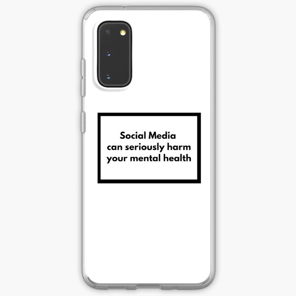 Social Media can seriously harm your mental health Samsung Galaxy Soft Case