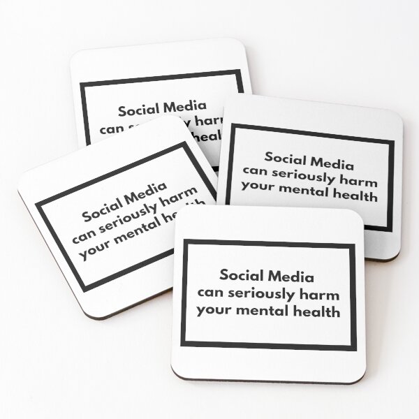 Item preview, Social Media can seriously harm your mental health designed and sold by Filmerch.