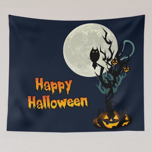 Item preview, Happy Halloween (spooky Halloween owl) designed and sold by Nesro34.