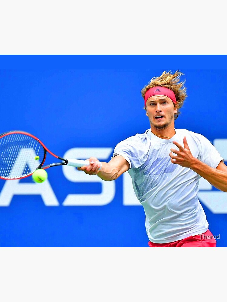 "Alexander Zverev playing tennis at the 2020 US Open ...