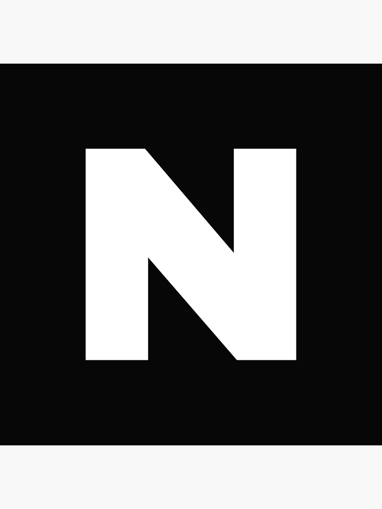 "N. Letter N Products. White letter" Poster for Sale by Swedgirl