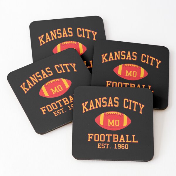 Kansas City Football Coasters (Set of 4)