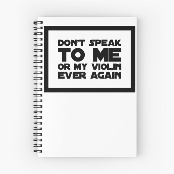 Item preview, Don't Speak to Me or My Violin Ever Again (Monochrome) designed and sold by DesignsofNote.