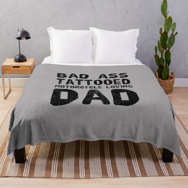 Item preview, Bad Ass Tattooed, Motorcycle Loving Dad designed and sold by PetitePeche.