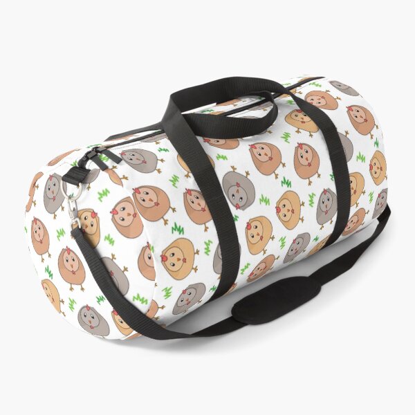 Item preview, cute chickens pattern white background designed and sold by nutmegfairy.