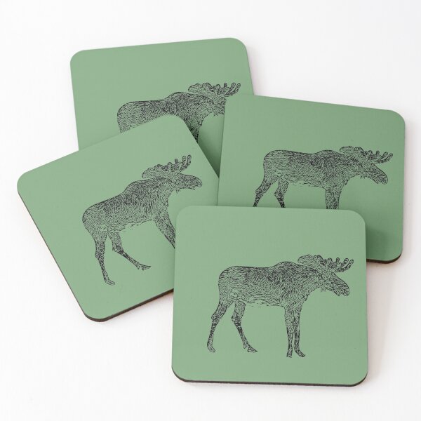 Item preview, Bull Moose Black Print  designed and sold by designsasstultd.