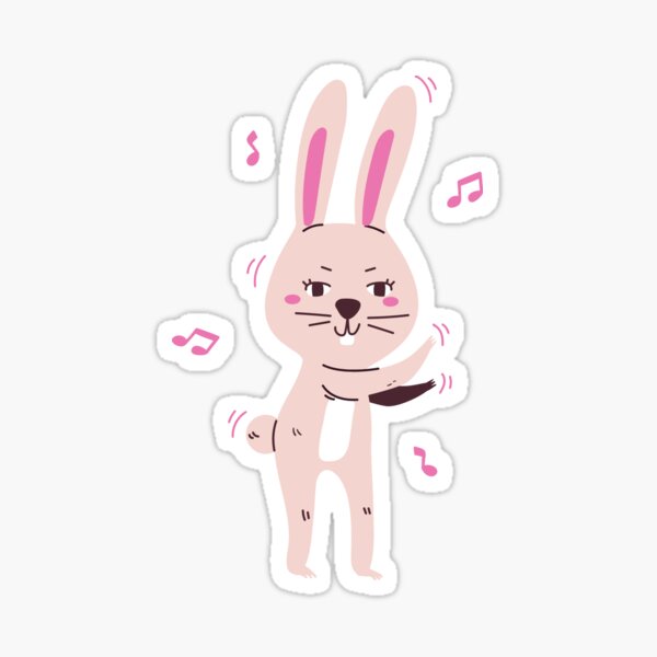 Cool Bunnies Dancing Stickers Redbubble - unicorn drawing video games fallout new vegas roblox sticker