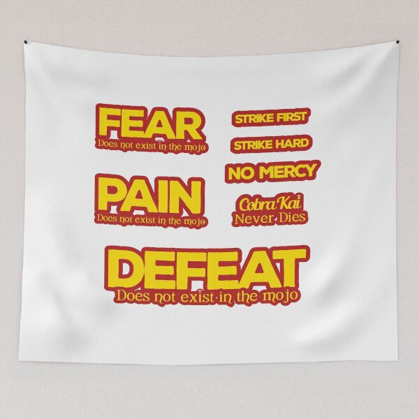Item preview, Cobra kai Quote sticker Pack designed and sold by thebearderhood.