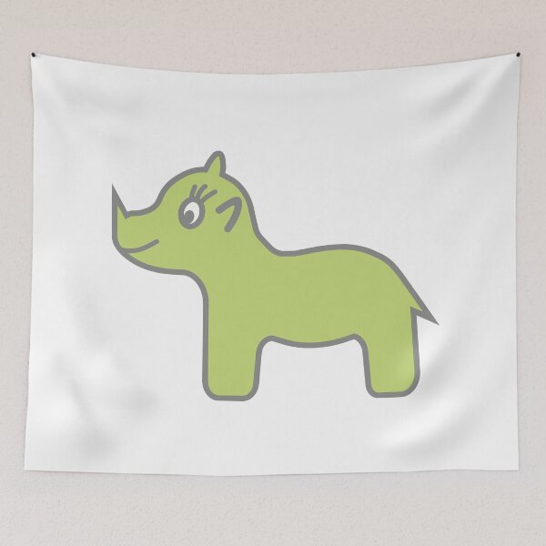 Item preview, Rhino Zoo animal Savanna designed and sold by Tanja Dianova.