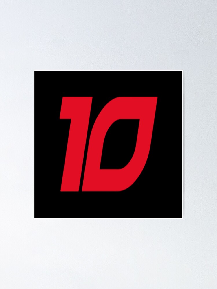 "10 pierre gasly number F1" Poster by TheF1Racing Redbubble