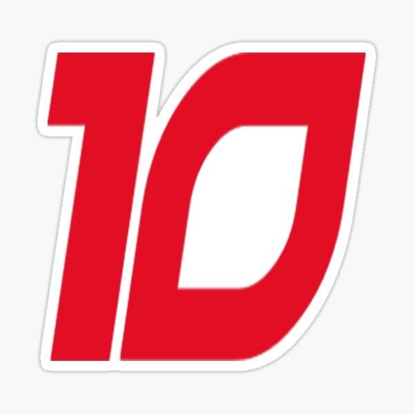 "10 pierre gasly number F1" Sticker for Sale by TheF1Racing Redbubble