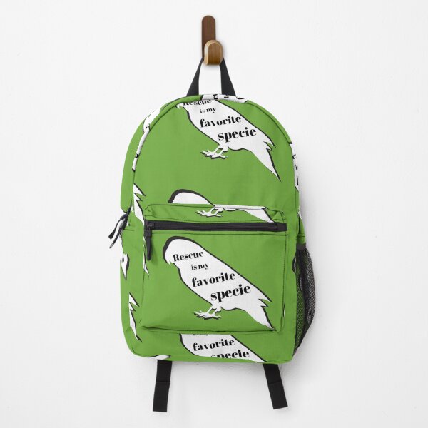 Item preview, rescue is my favorite specie parrot parakeet bird funny quote designed and sold by L'Atelier Oranjade.