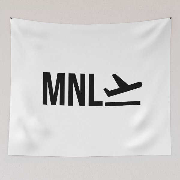 Item preview, MNL Manila Airport black designed and sold by Filmerch.
