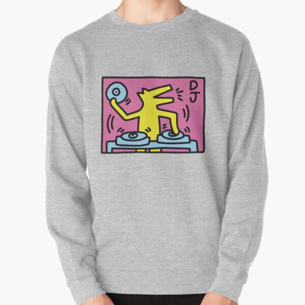 ¡Figura DJ de Keith Haring! Sudadera sin capucha