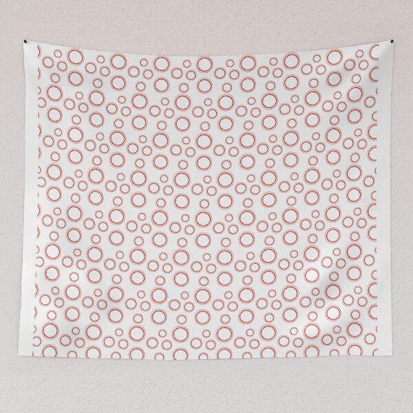 Item preview, Red droplets circular pattern designed and sold by Humanstore.