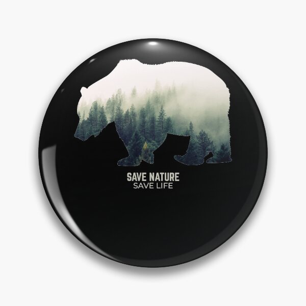 Item preview, Bear in Forest Environment Climate Protection designed and sold by RJ-Art.