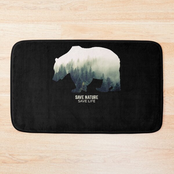 Item preview, Bear in Forest Environment Climate Protection designed and sold by RJ-Art.