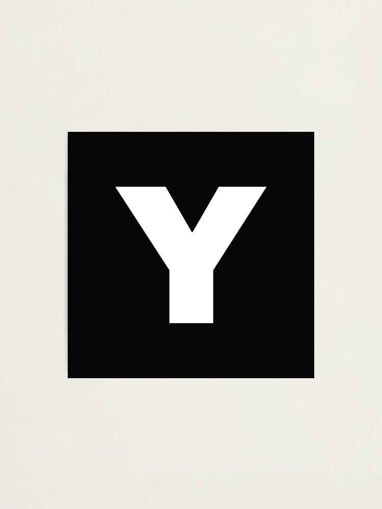 y letter y products white letter photographic print for sale by swedgirl redbubble