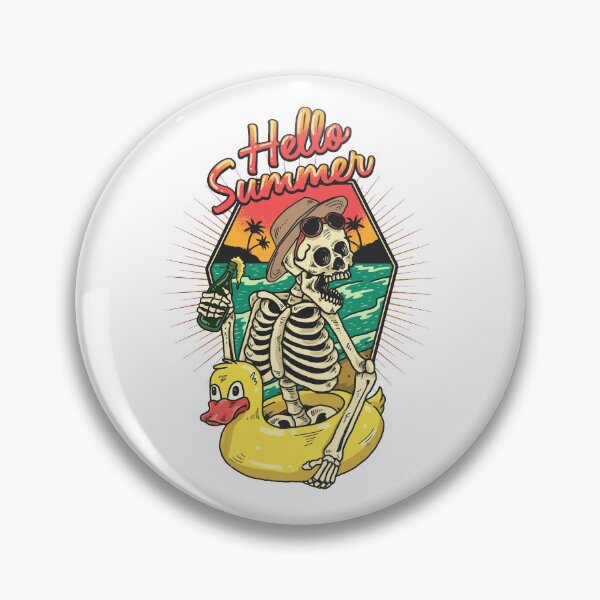 Item preview, Skeleton Hello Summer designed and sold by JTS STORE.