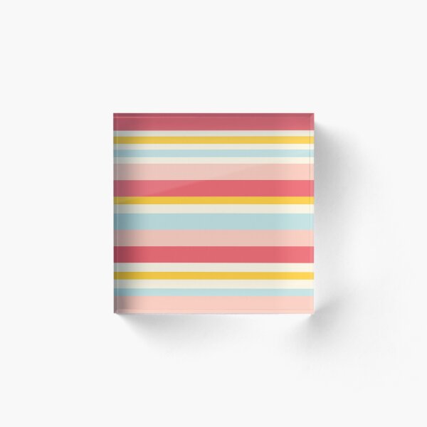 Deckchair stripes Acrylic Block
